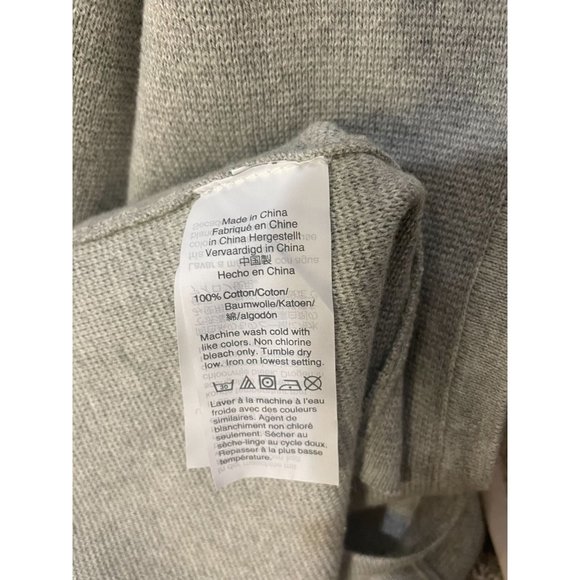 NWT J.Crew Cardigan Cotton Boho Light Grey Size XS Women's Sweater - Picture 7 of 8